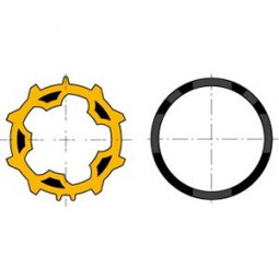 Somfy (x10) roues jaune...