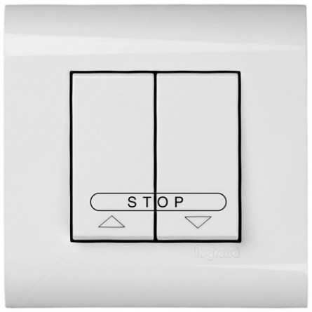  Somfy Double-poussoir LEGRAND Mosaïc blanc (SO 1810226) 