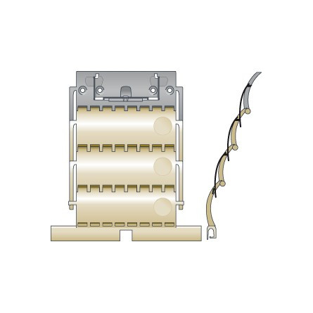  Somfy attache rigide clicksur 3 maillons lame 8 mm ZF (so 9012486) 