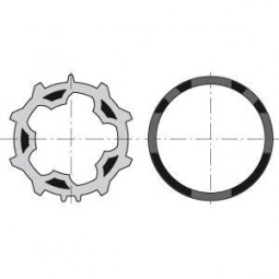 Somfy (x10) jeu roue et couronne moteur diam 50 Deprat 53 (so 9013092)