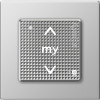  Somfy point de commande Smoove IO avec cadre coloris silver lounge (so 1800325) 