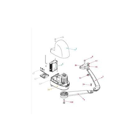  Somfy capot bronzal de moteur SGA 4100 5000 6000 (so 9013324) 