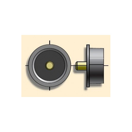  Somfy embout non réglable diam.50x1,5 tourillon diam.10 (so 9128101) 