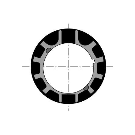  Somfy couronne moteur diam.50 Imbac 70 goutte 12 (x10) (so 9128424) 