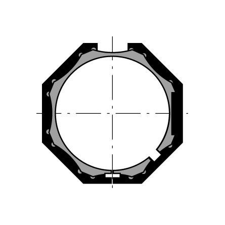  Somfy (x10) couronne LS 40 tube deprat octo 40 (so 9132145) 