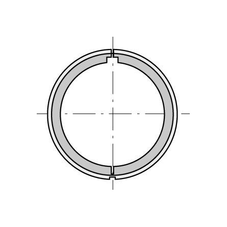  Somfy (x10) Couronne pour moteur 40 tube lisse 40 x 1,5 (so 9147330) 