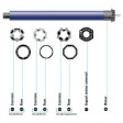 Somfy kit remplacement moteur volet roulant filaire p.fen (so 1240386)
