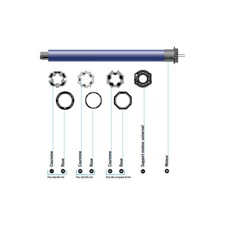  Somfy kit remplacement moteur volet roulant filaire p.fen (so 1240386) 