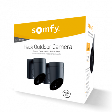  Somfy duo caméra outdoor de surveillance grise (so 1870472) 