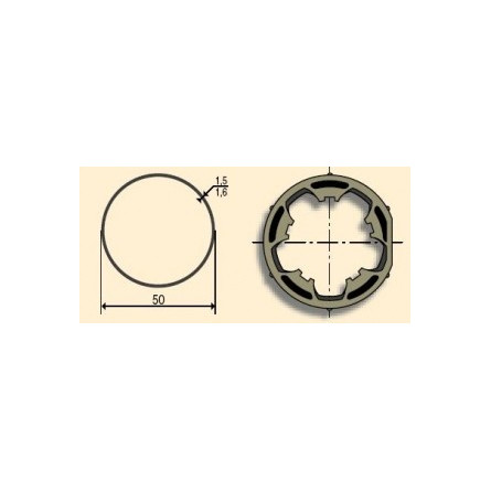  Somfy (x10) roue moteur 50 tube 50x1,5 clippage faible (so 9206089) 