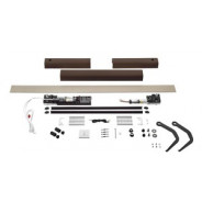 Somfy kit Yslo io Flex 2 vantaux marron bras noirs (so 1240176)