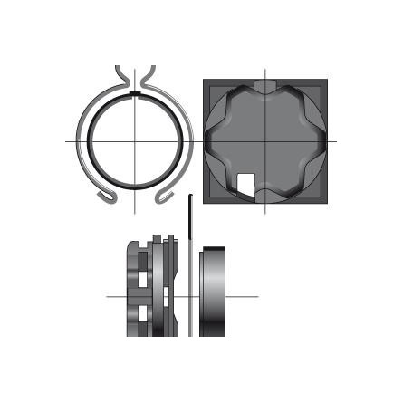  Somfy support diam.50 caisson elket tiroir 68 (so 9410624) 