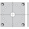  Somfy plaque 100x100 diam. 50 et 60 CSI (so 9706034) 