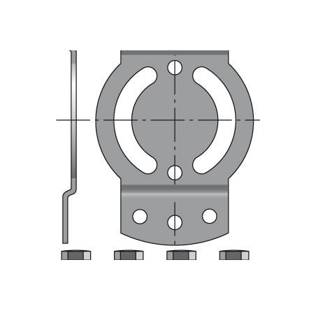  Somfy support diam. 50 CSI entraxe 44 (so 9410656) 