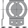  Somfy support diam. 50 CSI entraxe 44 (so 9410656) 