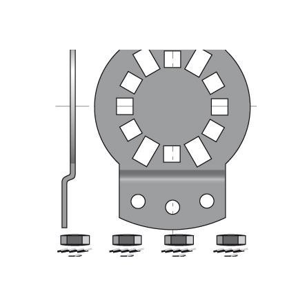  Somfy support moteur diam. 50 et 60 CSI entraxe 40 à 45 (so 9420654) 