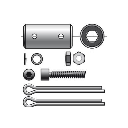  Somfy manchon pour hexagone de 7 mm carré de 8 mm ZF (so 9685118) 