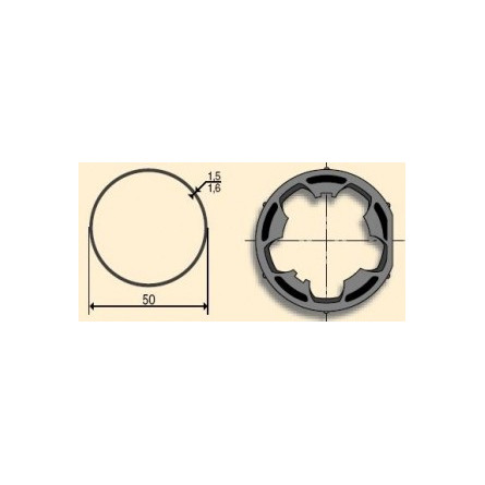  Somfy roue moteur diam. 50 tube diam. 50, clippage dur (so 9410414) 