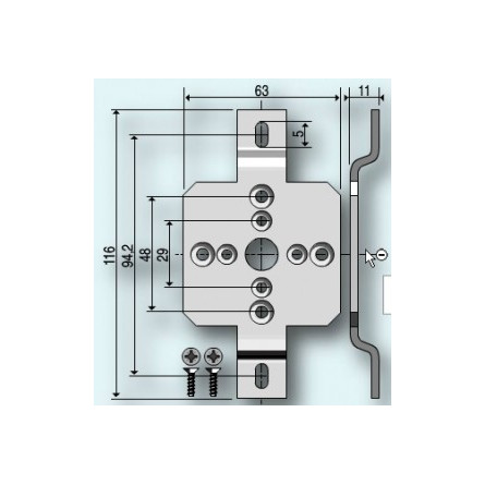  Somfy support diam.50 entraxe 94,2 (so 9410614) 