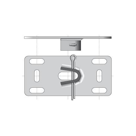  Somfy plaque support pour embout (so 9132065) 