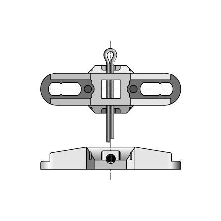  Somfy (x10) plaque point fixe LS40/LT50 carré (ent.48/60) (so 9510695) 