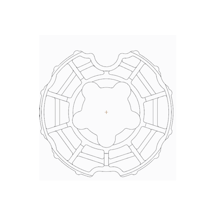  Somfy roue moteur diam.50 tube Rollerbat diam.80 (so 9019556) 