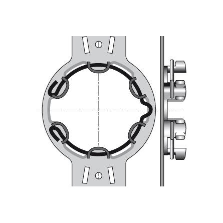  Somfy support diam.50 entraxe 90 (so 9410705) 