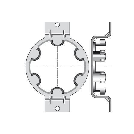  Somfy support moteur diam.50 omega caisson Pastival, SPPF (so 9410717) 