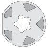  Somfy roue LT 60 tube Mischler diam.100 tube diam.102x2 (so 9420304) 