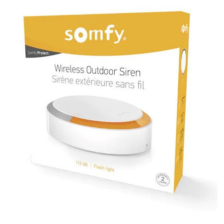  Somfy Sirène extérieure Somfy One, One+, Home Alarm et Myfox Home Alarm (so 2401491) 