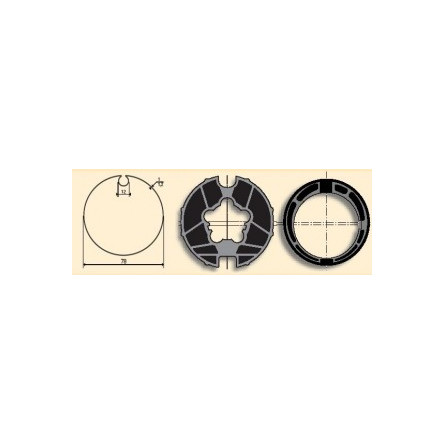  Somfy roue couronne moteur diam.60 tube 78 goutte 12 (so 9420328) 