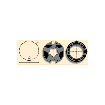  Somfy roue couronne moteur diam. 60 tube Imbac 85 (so 9420331) 