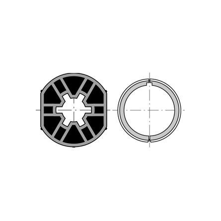  Somfy roue et couronne pour moteur diam.40 tube ø40x1,5 (so 9500411) 