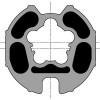  Somfy roue moteur diam.60 tube 78 à goutte 14 mm maxi (so 9761005) 
