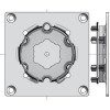  Somfy plaque support diam.50 diam.60 à visser ou à souder (so 9763503) 