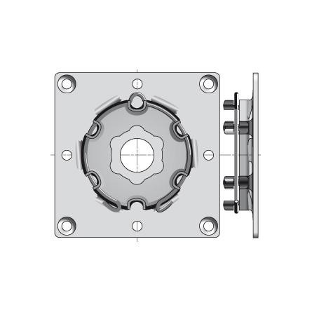  Somfy plaque support à visser diamètre 50 et 60 (so 9763508) 