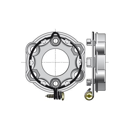  Somfy support moteur universel anneau verrouillable (so 9910003) 
