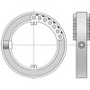  Somfy bague d'adaptation Blocksur ZF 64 (so 1780115) 